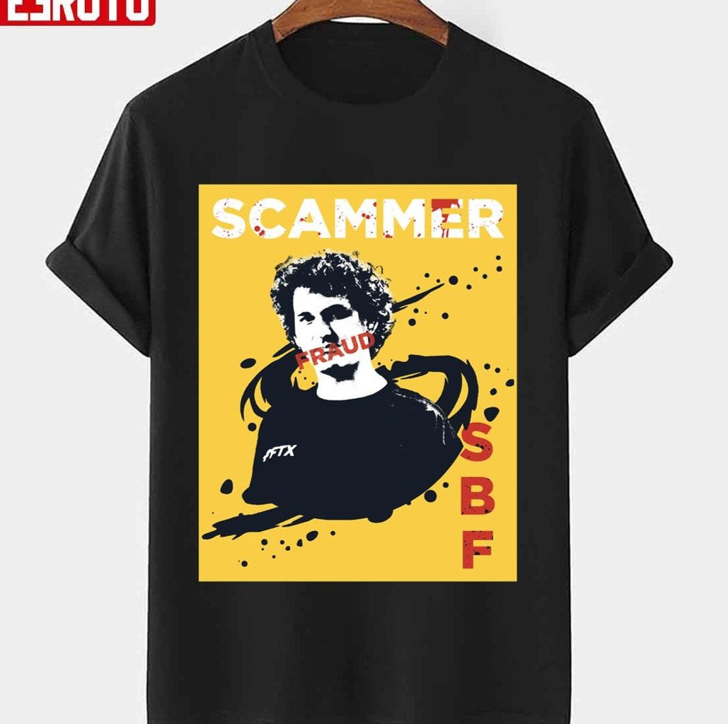 Sbf Scammer Sam Bankman Fraud Painting Unisex T-Shirt - T-Shirt, Sweatshirt, Hoodie