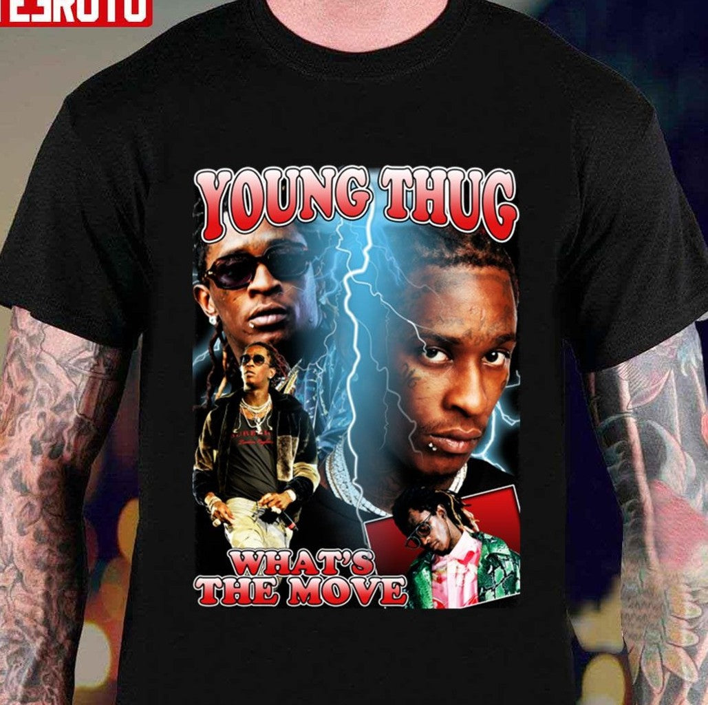 Nba Young Boy Young Thug What's The Move Vintage Bootleg Unisex T-Shirt - T-Shirt, Sweatshirt, Hoodie