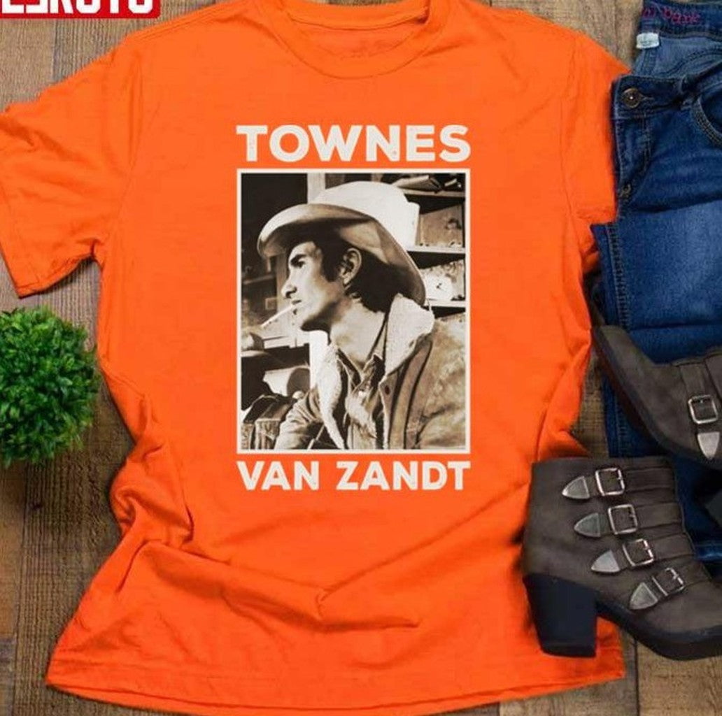 Retro Outlaw Townes Van Zandt Fan Art Unisex T-Shirt - T-Shirt, Sweatshirt, Hoodie