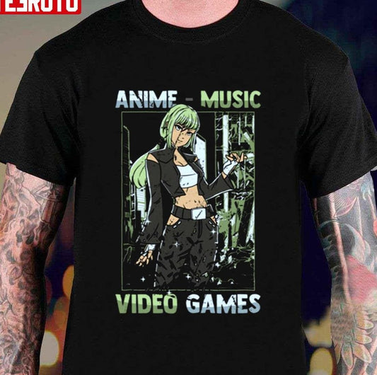 Anime Kawaii Otaku Girl Video Games Unisex T-Shirt - T-Shirt, Sweatshirt, Hoodie