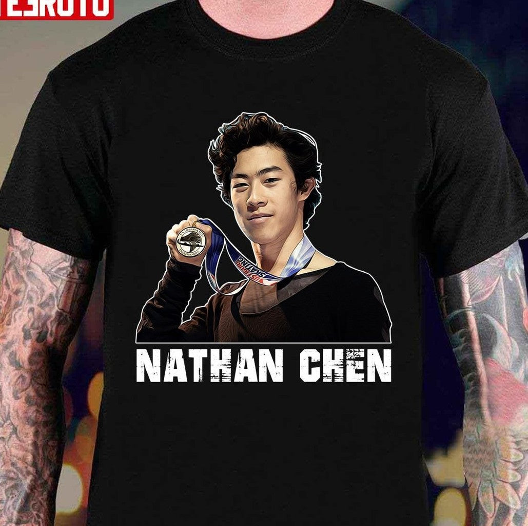 Nathan Chen Gold Medal Unisex T-Shirt - T-Shirt, Sweatshirt, Hoodie