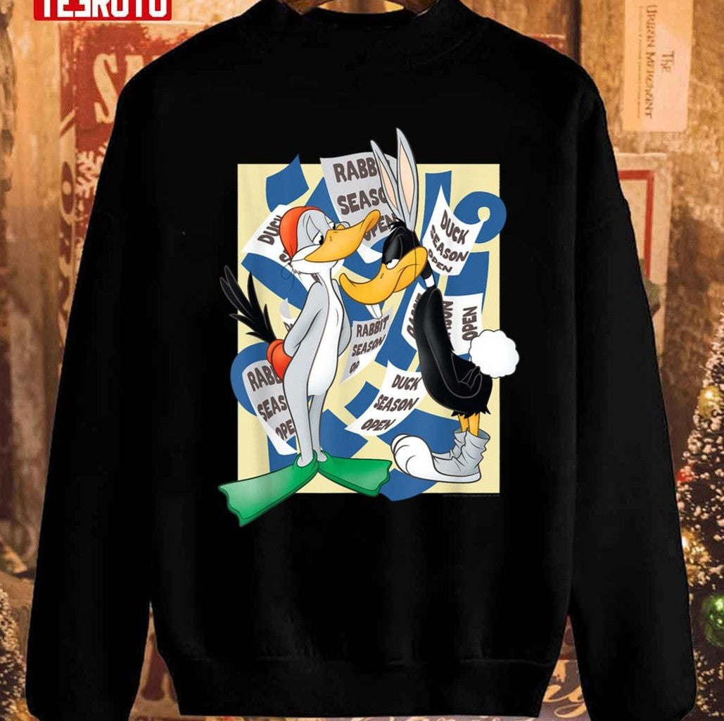 Rabbit Season Duck Season Christmas 2023 Unisex Sweatshirt - T-Shirt, Sweatshirt, Hoodie