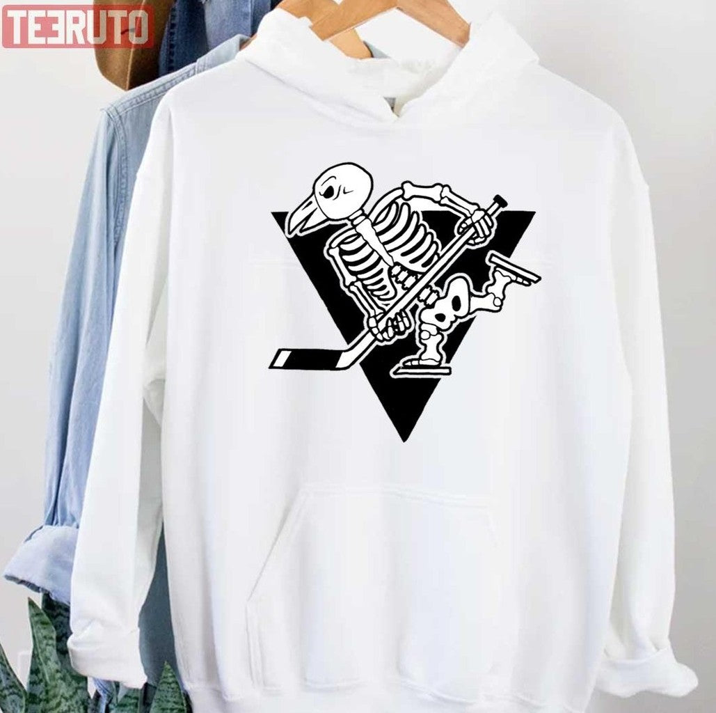 Pittsburgh Penguins Skeleton Logo Ice Hockey Unisex Hoodie - T-Shirt, Sweatshirt, Hoodie