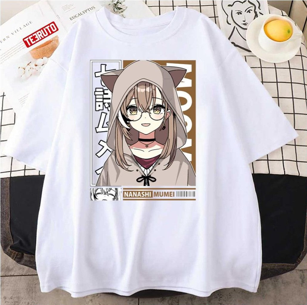 Nanashi Mumei With Hoodie Hololive Unisex T-Shirt - T-Shirt, Sweatshirt, Hoodie