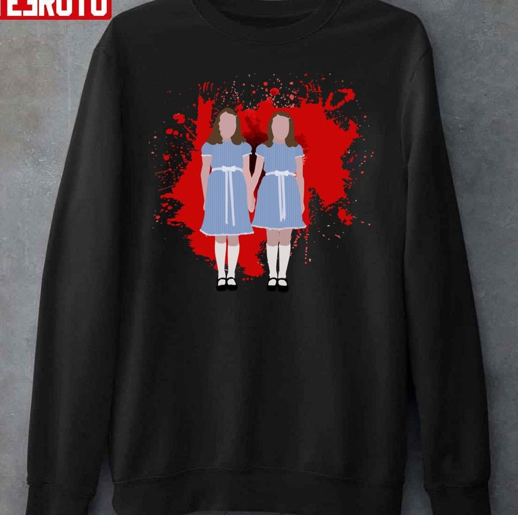Shining Twins Horror Film Halloween Blood Bath Unisex Sweatshirt - T-Shirt, Sweatshirt, Hoodie
