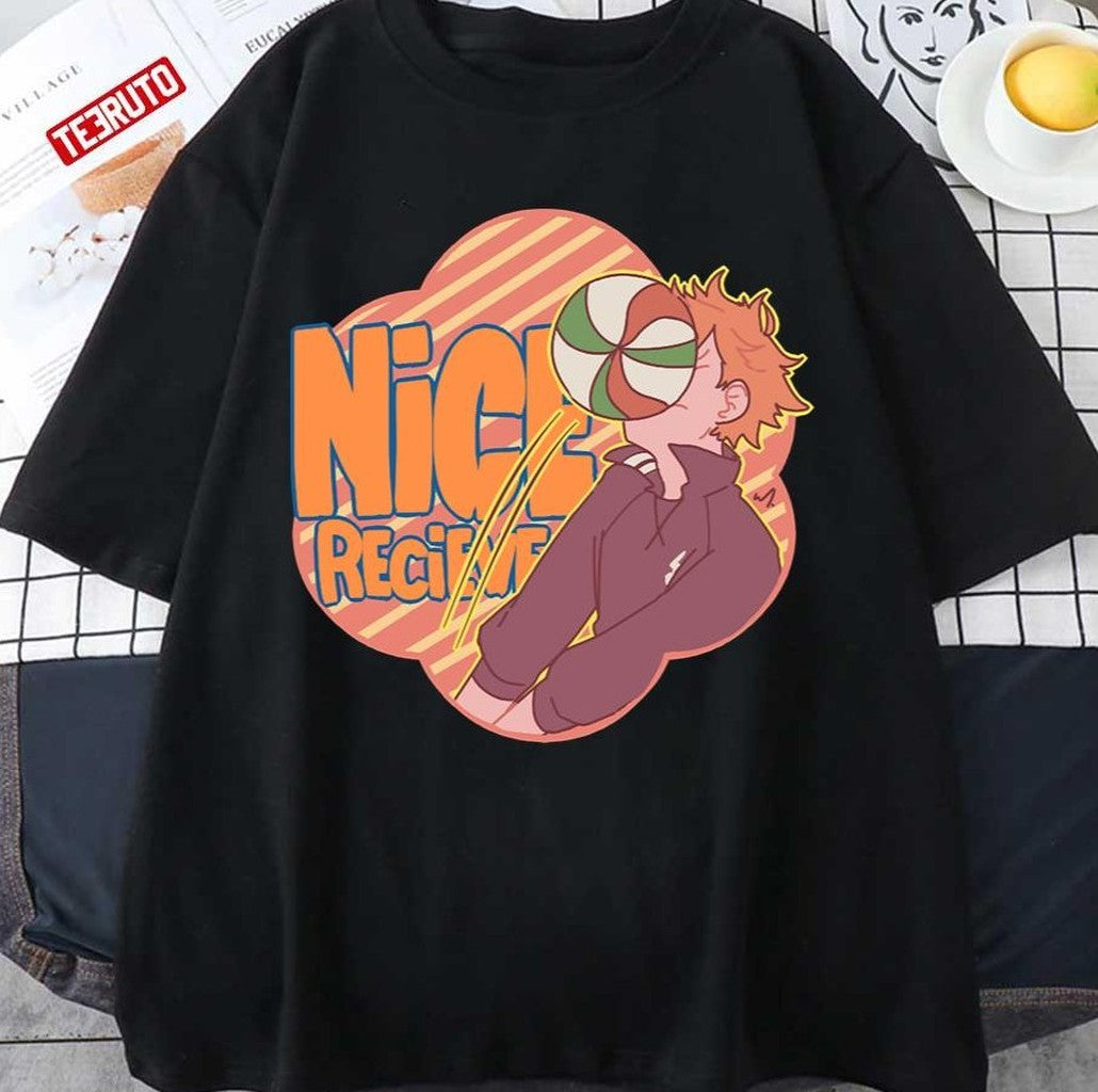 Nice Recieve Hinata Haikyuu Anime Unisex T-Shirt - T-Shirt, Sweatshirt, Hoodie