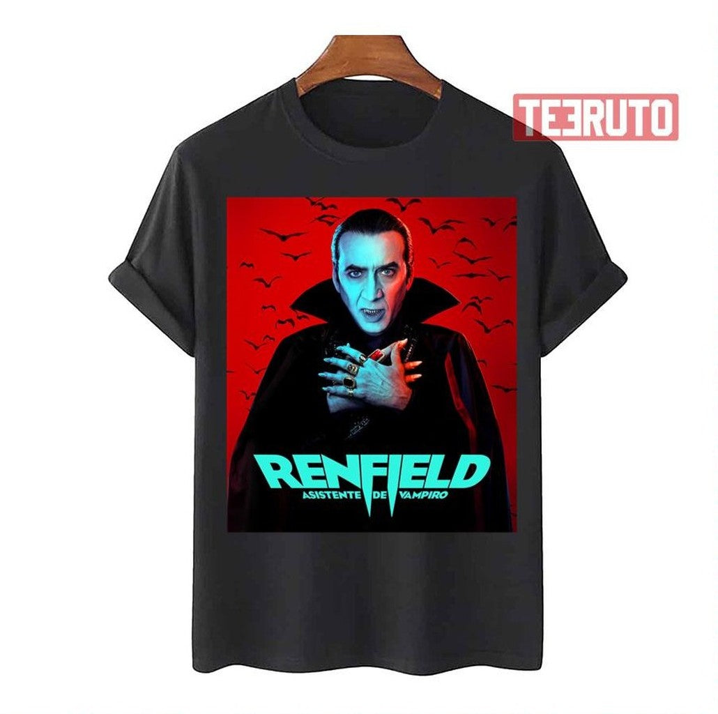 Movie Nicolas Cage Nicholas Hoult Renfield Unisex T-Shirt - T-Shirt, Sweatshirt, Hoodie