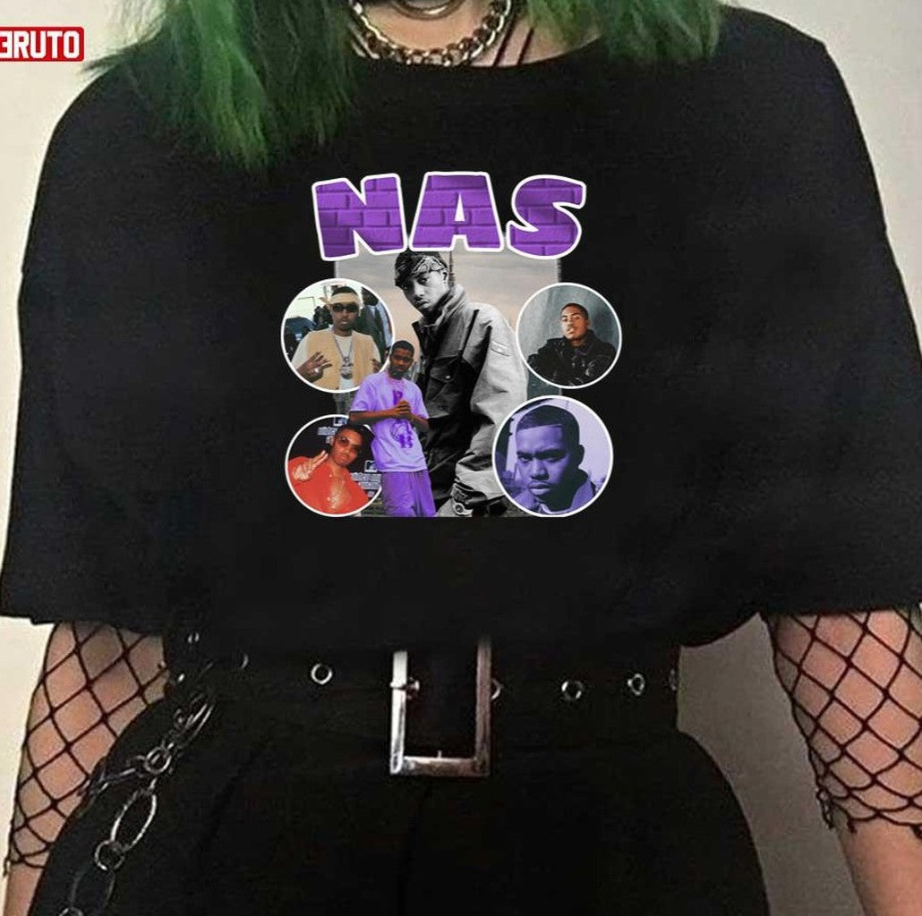 Nasty Nas Vintage 90s Unisex T-Shirt - T-Shirt, Sweatshirt, Hoodie