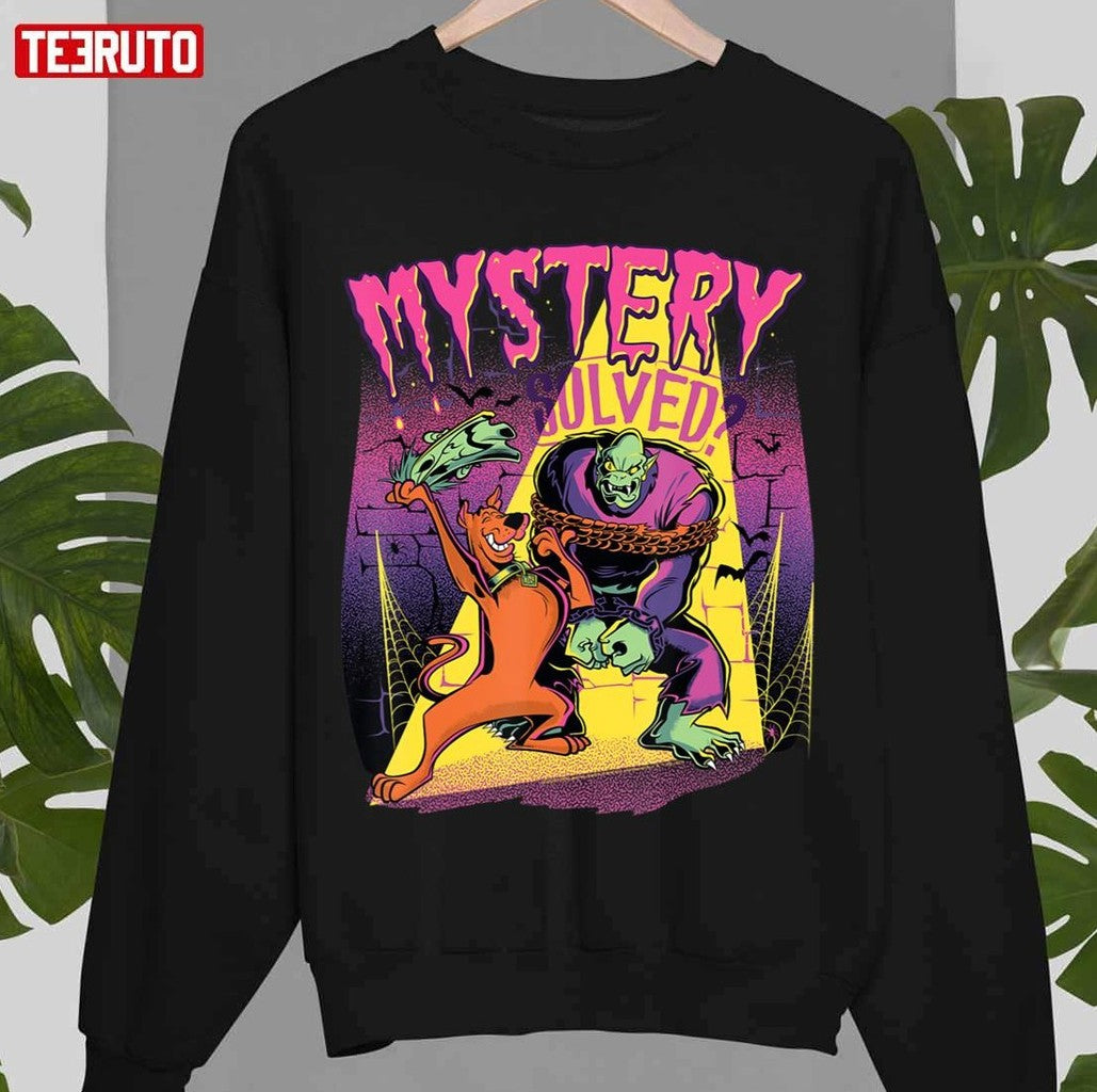 Monster Mystery Solved Scooby Doo Unisex Hoodie - T-Shirt, Sweatshirt, Hoodie