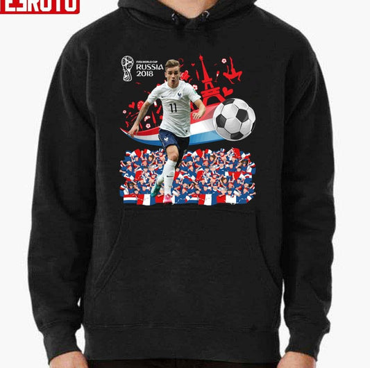 Antoine Griezmann At The World Cup Russia 2018 Unisex Hoodie - T-Shirt, Sweatshirt, Hoodie