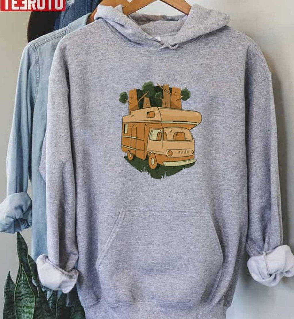 Nature Caravan Camping Unisex Sweatshirt - T-Shirt, Sweatshirt, Hoodie