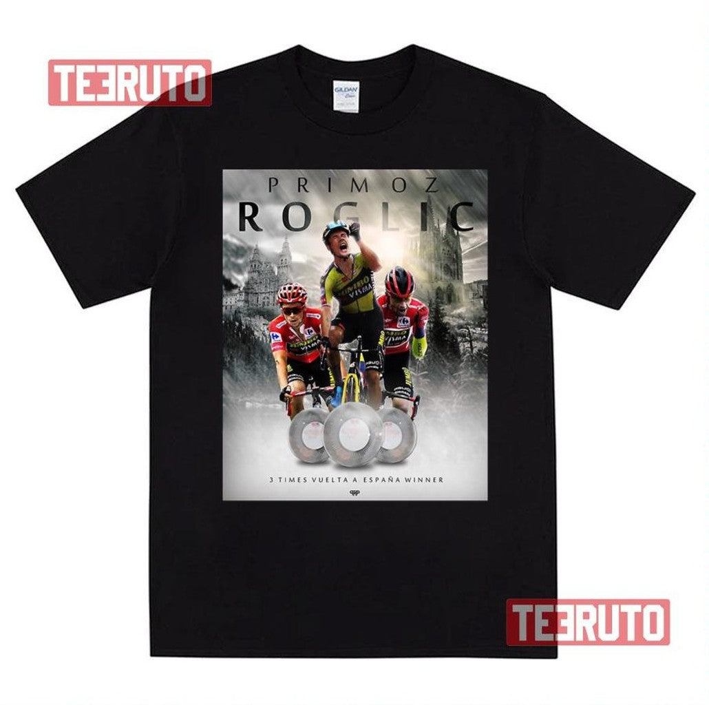 Primoz Roglic La Vuelta 2021 Edit Unisex T-Shirt - T-Shirt, Sweatshirt, Hoodie