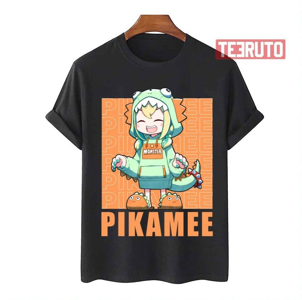 Pikamee Graphic Dinosaur Hoodie Unisex T-Shirt - T-Shirt, Sweatshirt, Hoodie