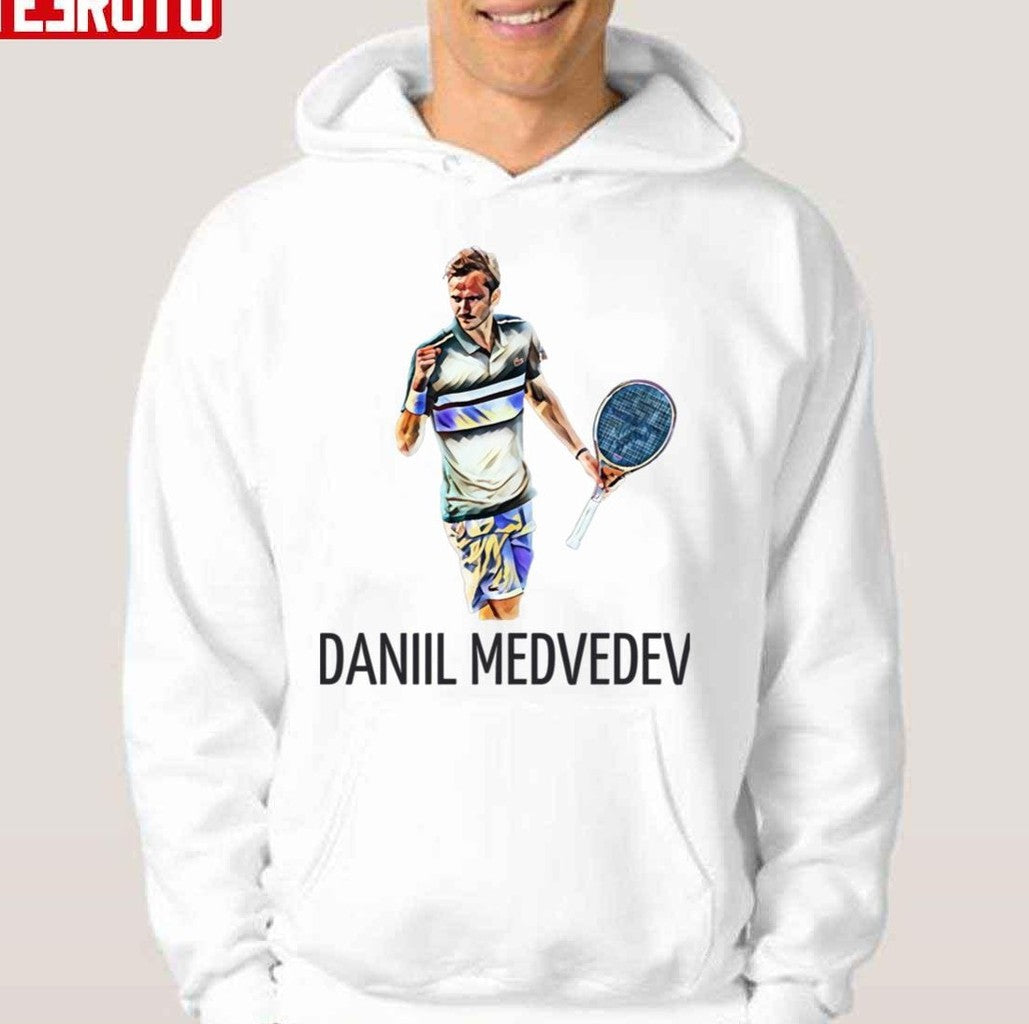 Russian Tennis Player Daniil Medvedev Unisex Hoodie - T-Shirt, Sweatshirt, Hoodie