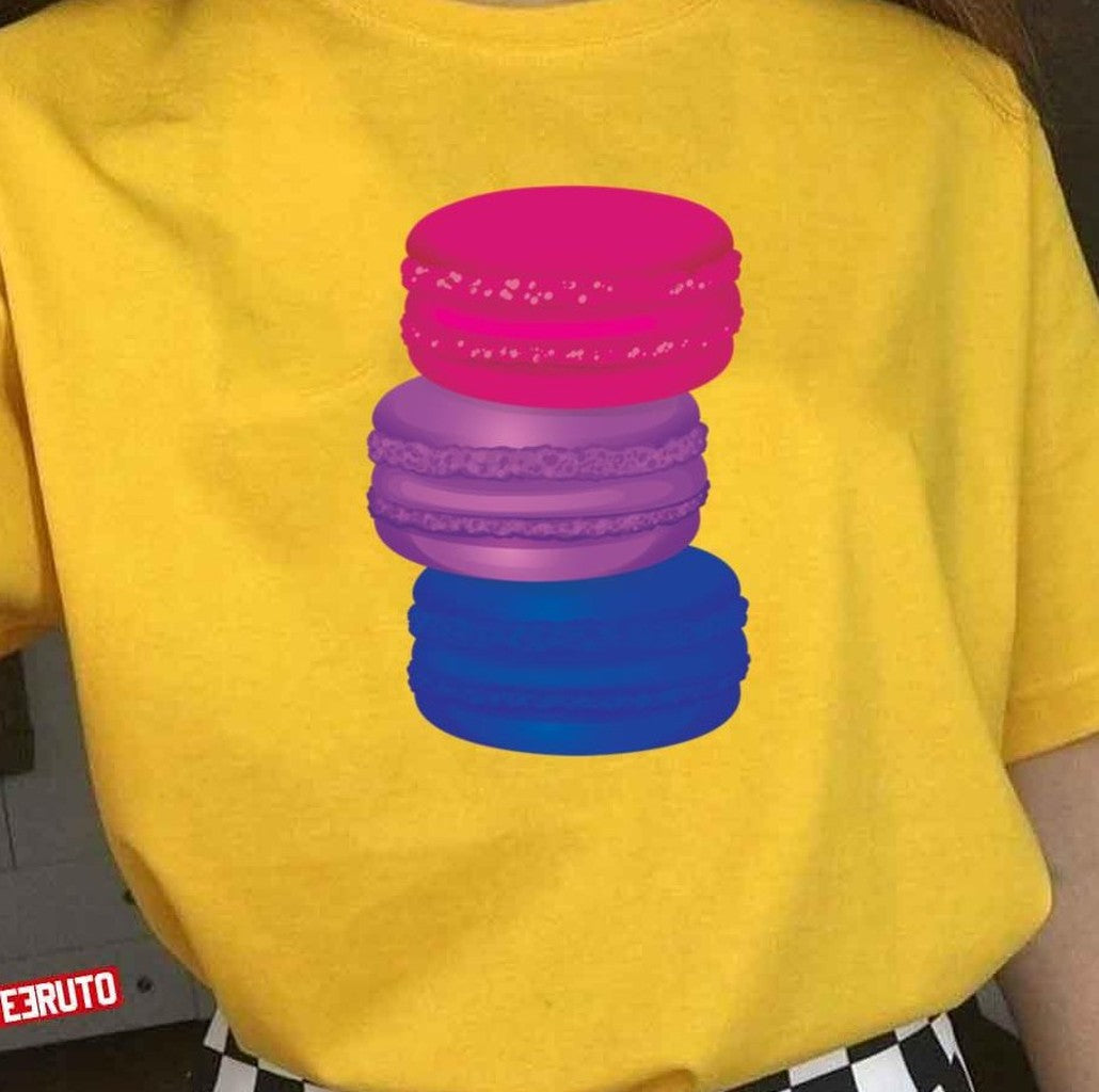 Pride Macaron Bisexual Unisex T-Shirt - T-Shirt, Sweatshirt, Hoodie