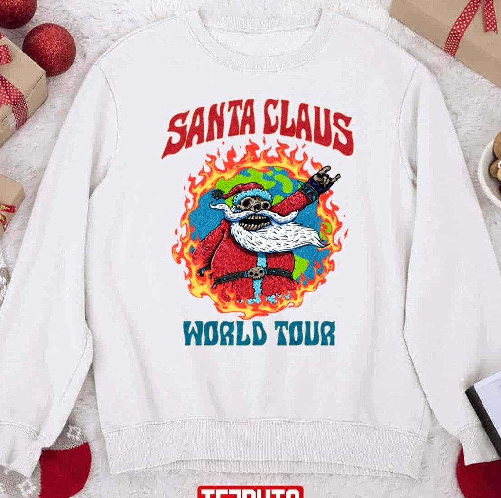 Santa Claus World Tour Unisex Sweatshirt - T-Shirt, Sweatshirt, Hoodie