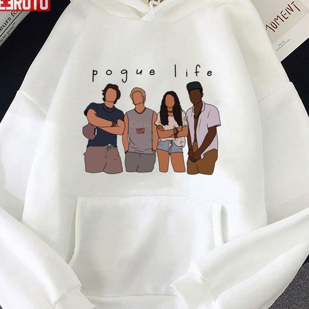Pogue Life Minimalist Art Outer Banks Unisex Hoodie - T-Shirt, Sweatshirt, Hoodie