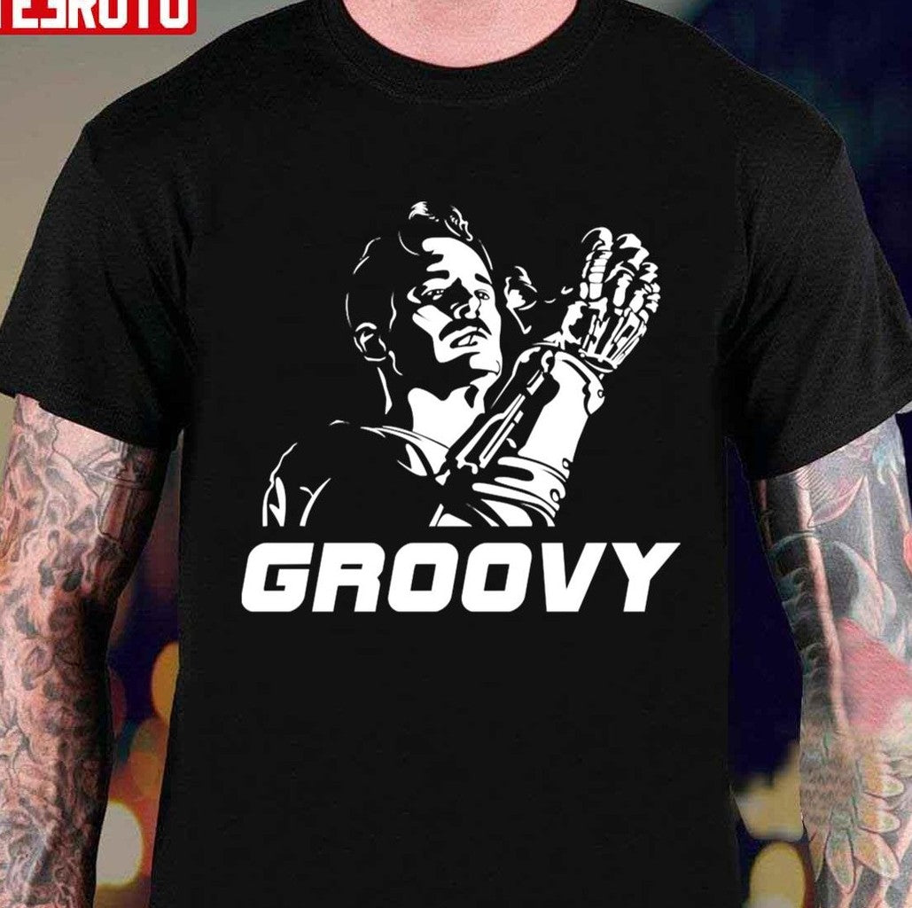 Army Of Darkness Groovy Ash Williams Bruce Campbell Unisex T-Shirt - T-Shirt, Sweatshirt, Hoodie