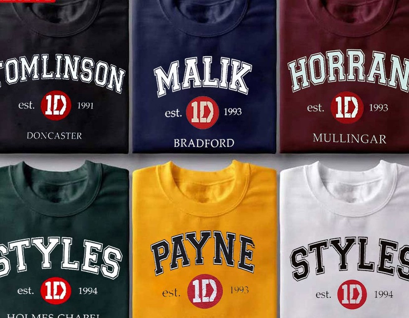 One Direction Members Fans 12 Years Bundle Group Design T-Shirts - T-Shirt, Sweatshirt, Hoodie