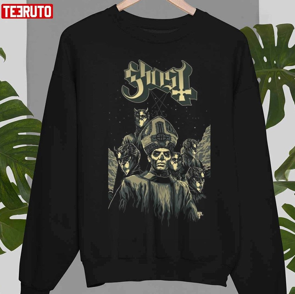Scary Night The Ghost Band Music 90s Art Unisex Sweatshirt - T-Shirt, Sweatshirt, Hoodie