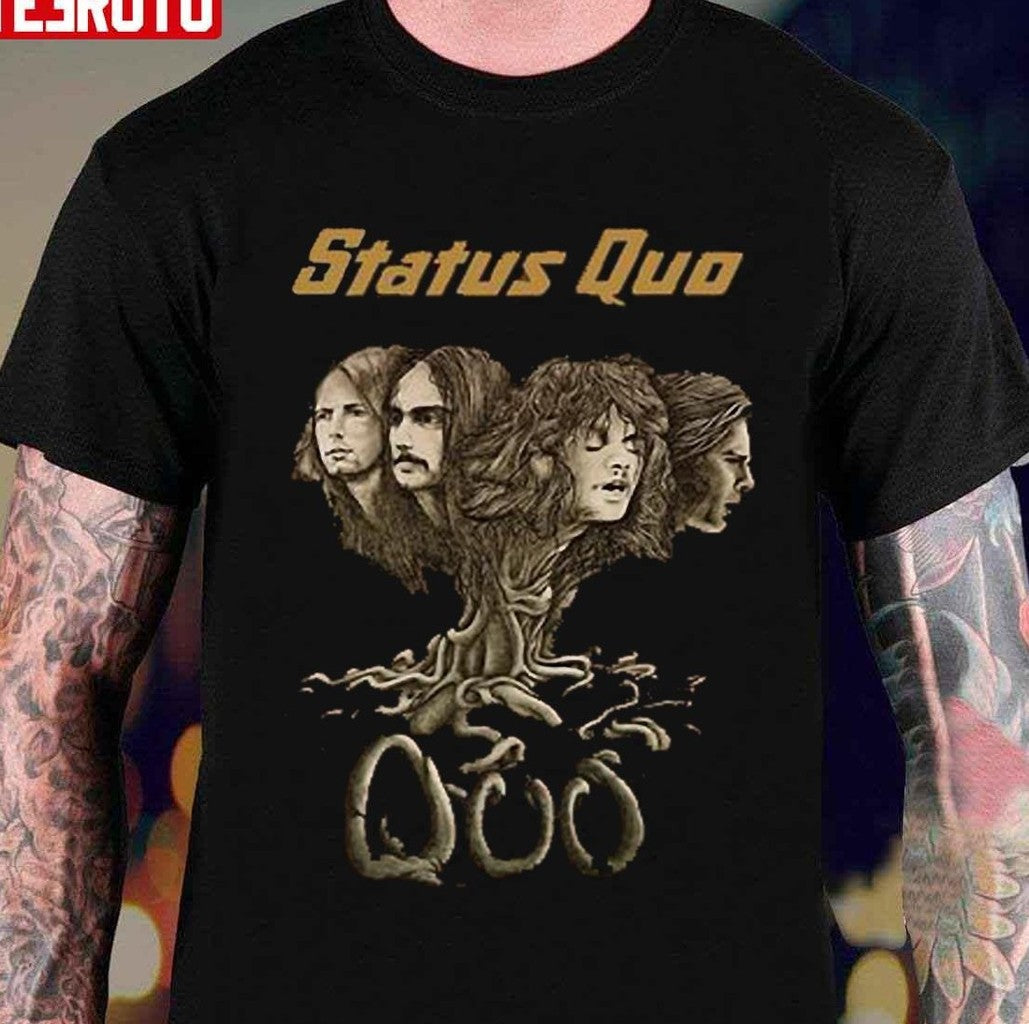 New Album Quo Spring Tour Status Quo Rock Band Vintage Graphic Unisex T-shirt - T-Shirt, Sweatshirt, Hoodie