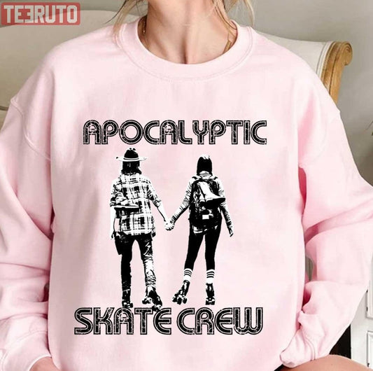 Apocalyptic Skate Crew The Walking Dead Carl And Enid Unisex Sweatshirt - T-Shirt, Sweatshirt, Hoodie