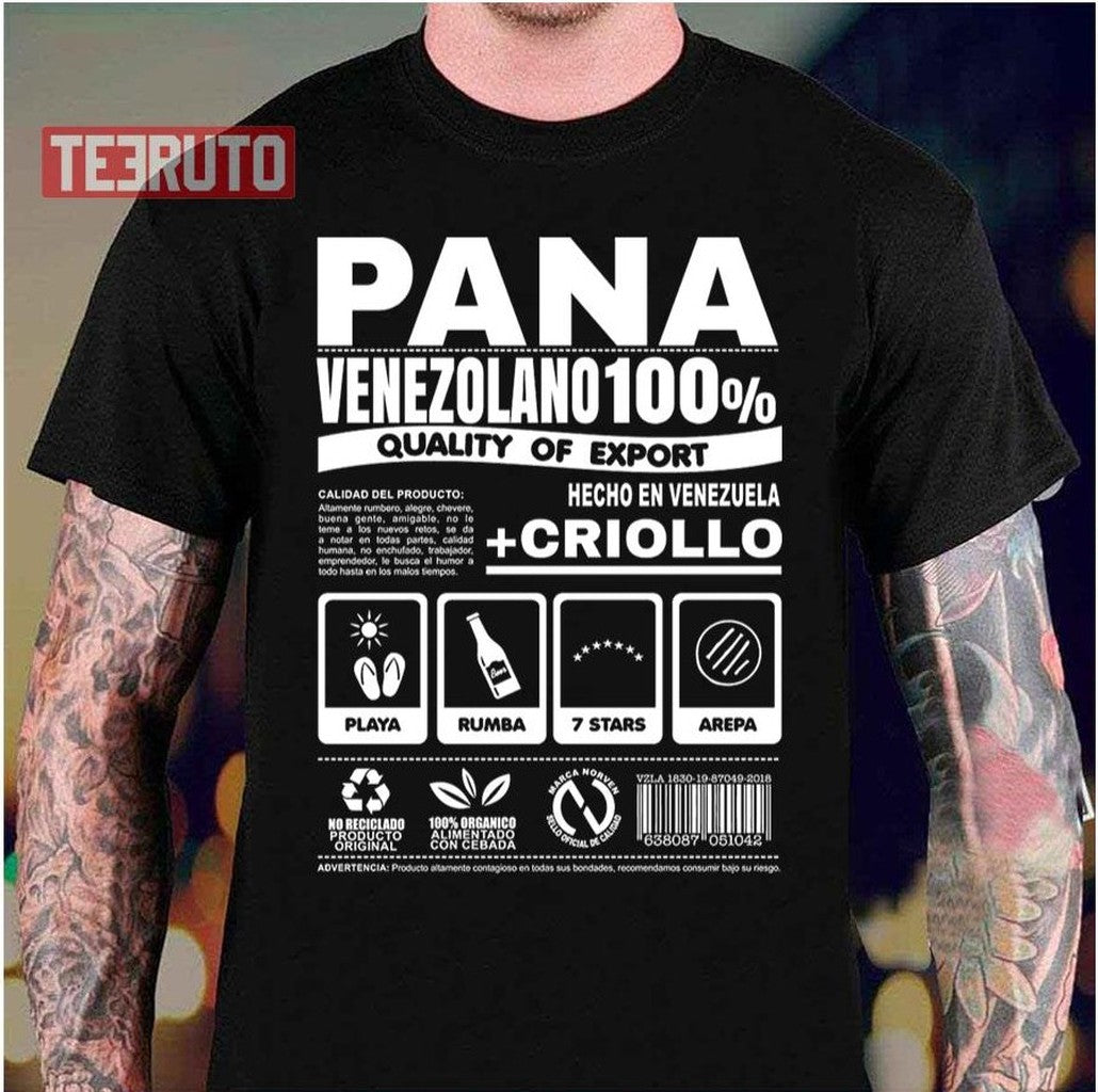 Pana Venezolano Funny Venezuela Unisex T-Shirt - T-Shirt, Sweatshirt, Hoodie
