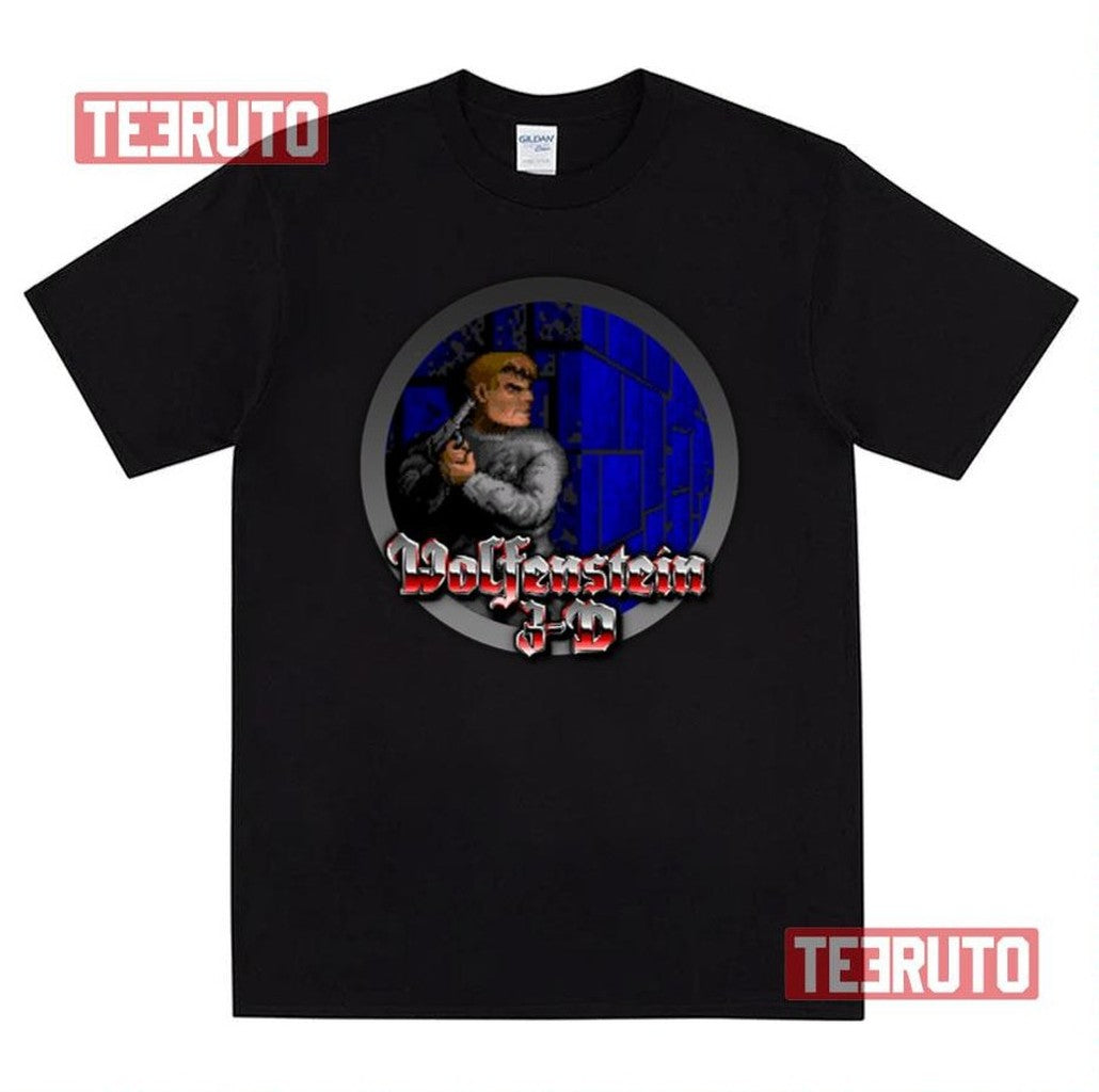 Round Design Wolfenstein 3 D Unisex T-Shirt - T-Shirt, Sweatshirt, Hoodie