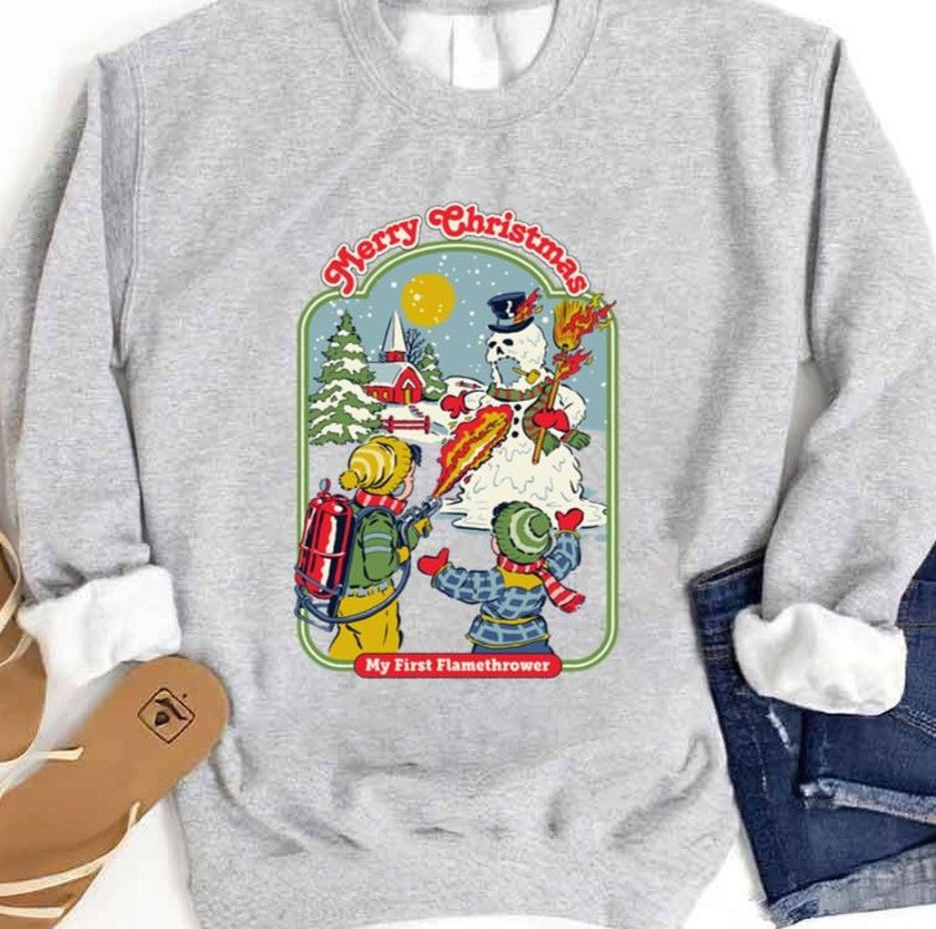 My First Flamethrower Unisex Sweatshirt - T-Shirt, Sweatshirt, Hoodie