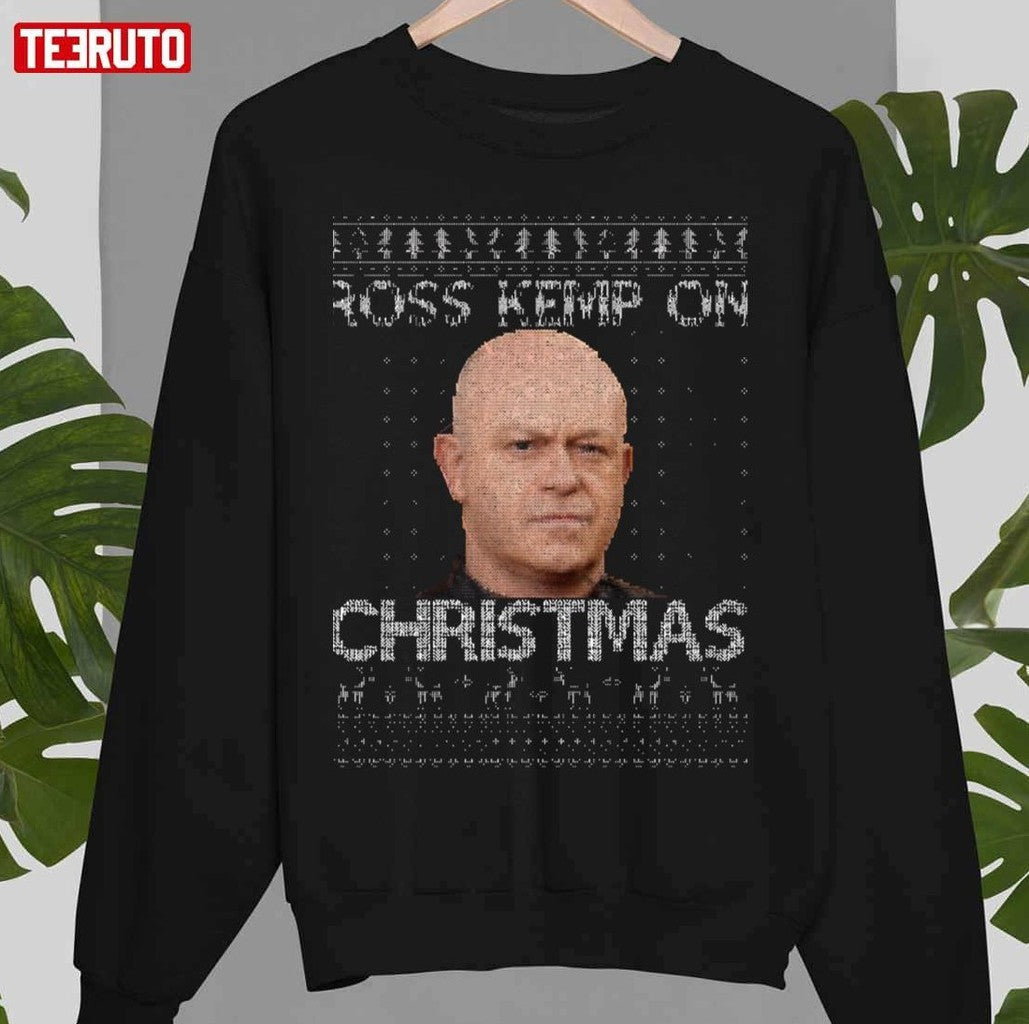 Ross Kemp On Eastenders Christmas Knit Unisex T-Shirt - T-Shirt, Sweatshirt, Hoodie
