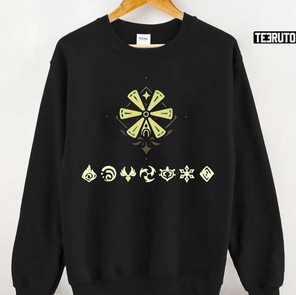 Anime Genshin Impact Logo Unisex Sweatshirt - T-Shirt, Sweatshirt, Hoodie