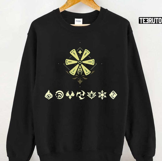 Anime Genshin Impact Logo Unisex Sweatshirt - T-Shirt, Sweatshirt, Hoodie