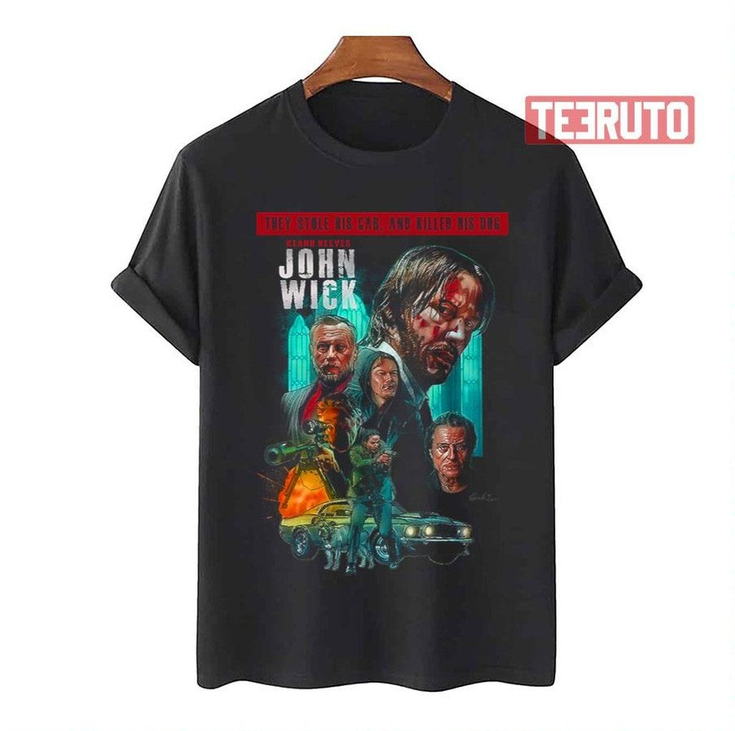 Movierastis John Wick Keanu Reeves Unisex T-Shirt - T-Shirt, Sweatshirt, Hoodie