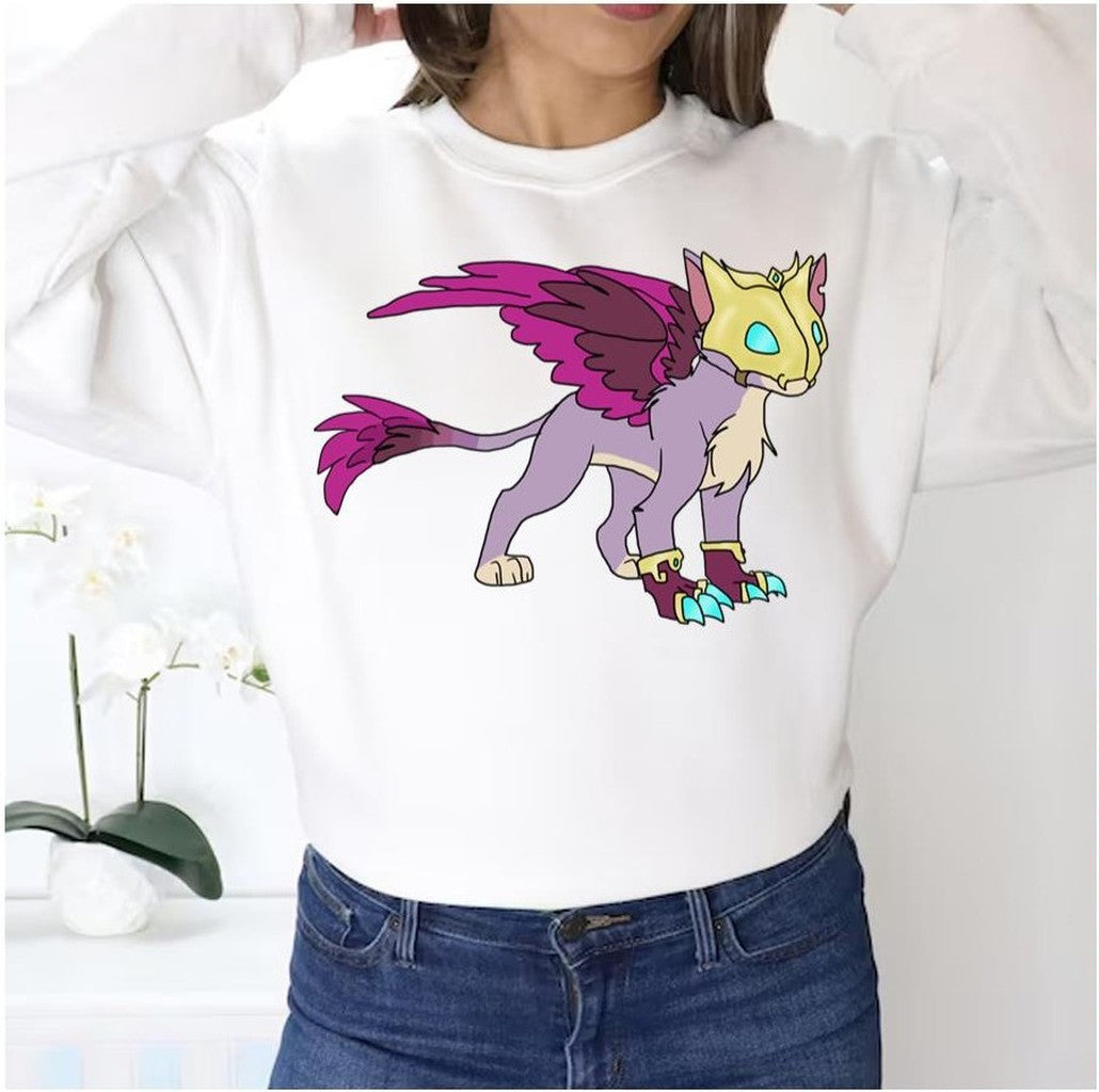 Purple Feathercat Skylander Unisex Sweatshirt - T-Shirt, Sweatshirt, Hoodie