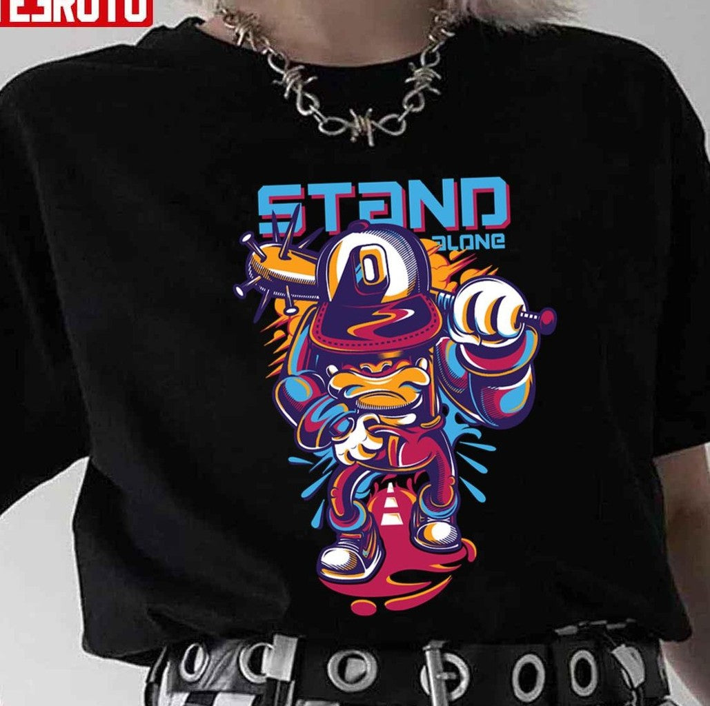 People Monkey Stand Alone Vintage Style Art Unisex T-Shirt - T-Shirt, Sweatshirt, Hoodie