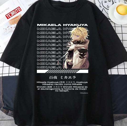 Anime Mikaela Hyakuya Seraph of the End Anime Character Unisex T-shirt - T-Shirt, Sweatshirt, Hoodie