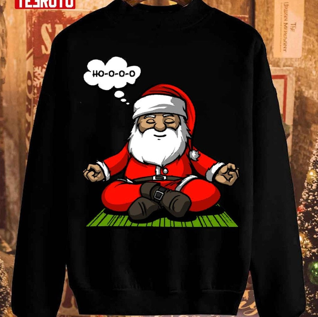 Santa Christmas Meditation Unisex Sweatshirt - T-Shirt, Sweatshirt, Hoodie
