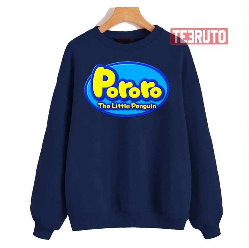 Pororo The Little Penguin Penguin Blue Logo Unisex Sweatshirt - T-Shirt, Sweatshirt, Hoodie