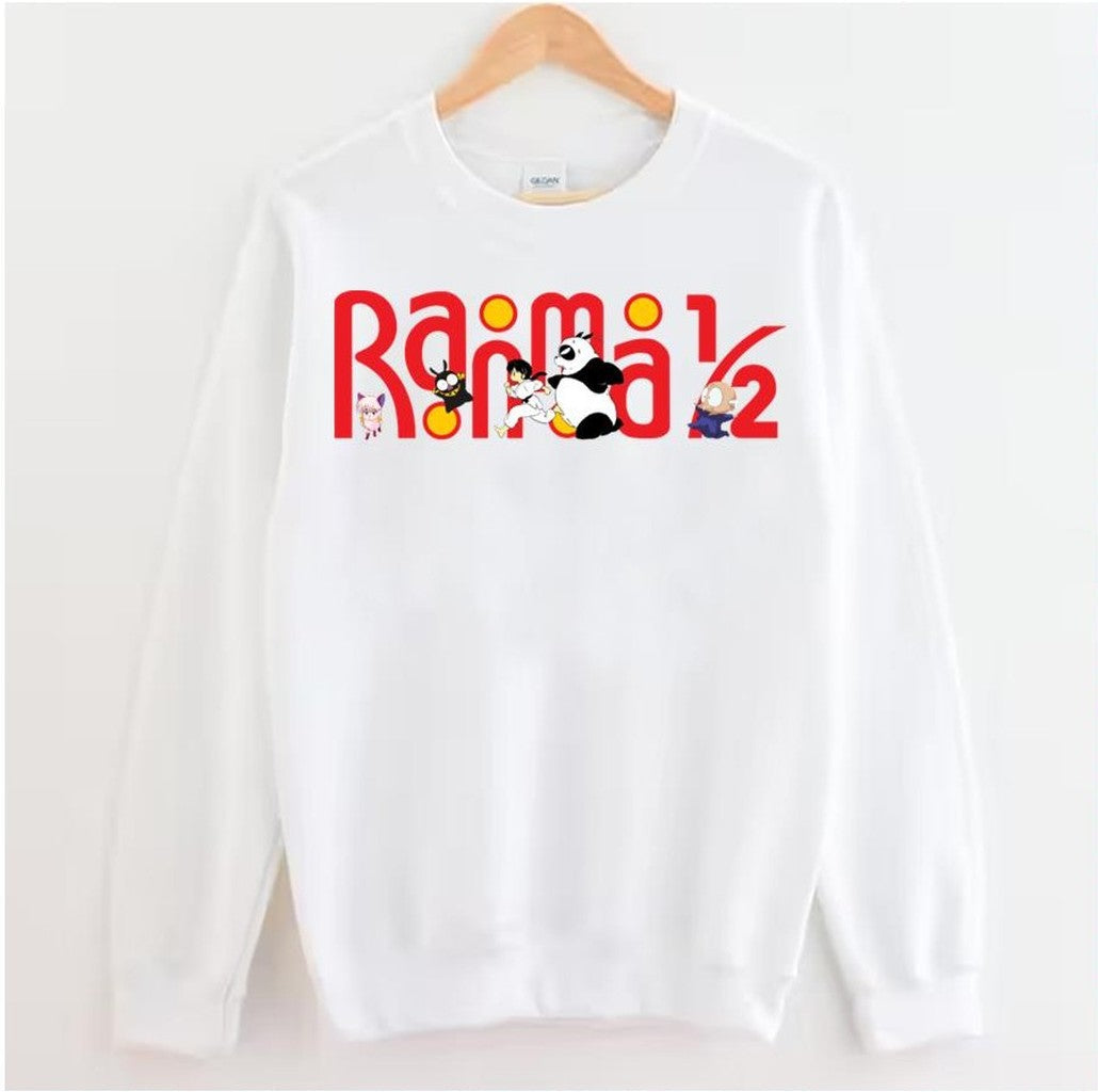 Ranma 12 Funny Logo Yellow Backround Original Drawn Unisex Sweatshirt - T-Shirt, Sweatshirt, Hoodie