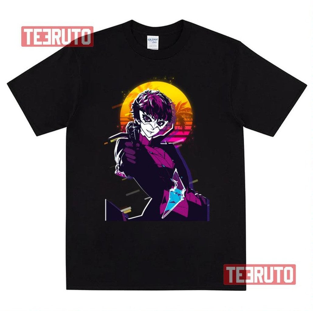 Protagonist Sunset Design Persona 5 Unisex T-Shirt - T-Shirt, Sweatshirt, Hoodie