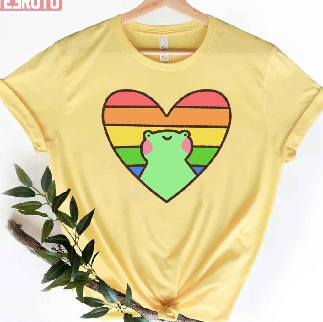 Pride Froggie Heart Lgbtq Pride Month Unisex T-Shirt - T-Shirt, Sweatshirt, Hoodie