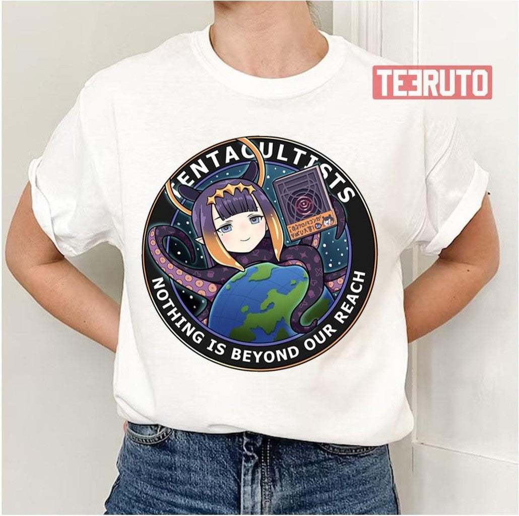 Ninomae Ina'nis Tentacultist Hololive Round Art Unisex T-Shirt - T-Shirt, Sweatshirt, Hoodie