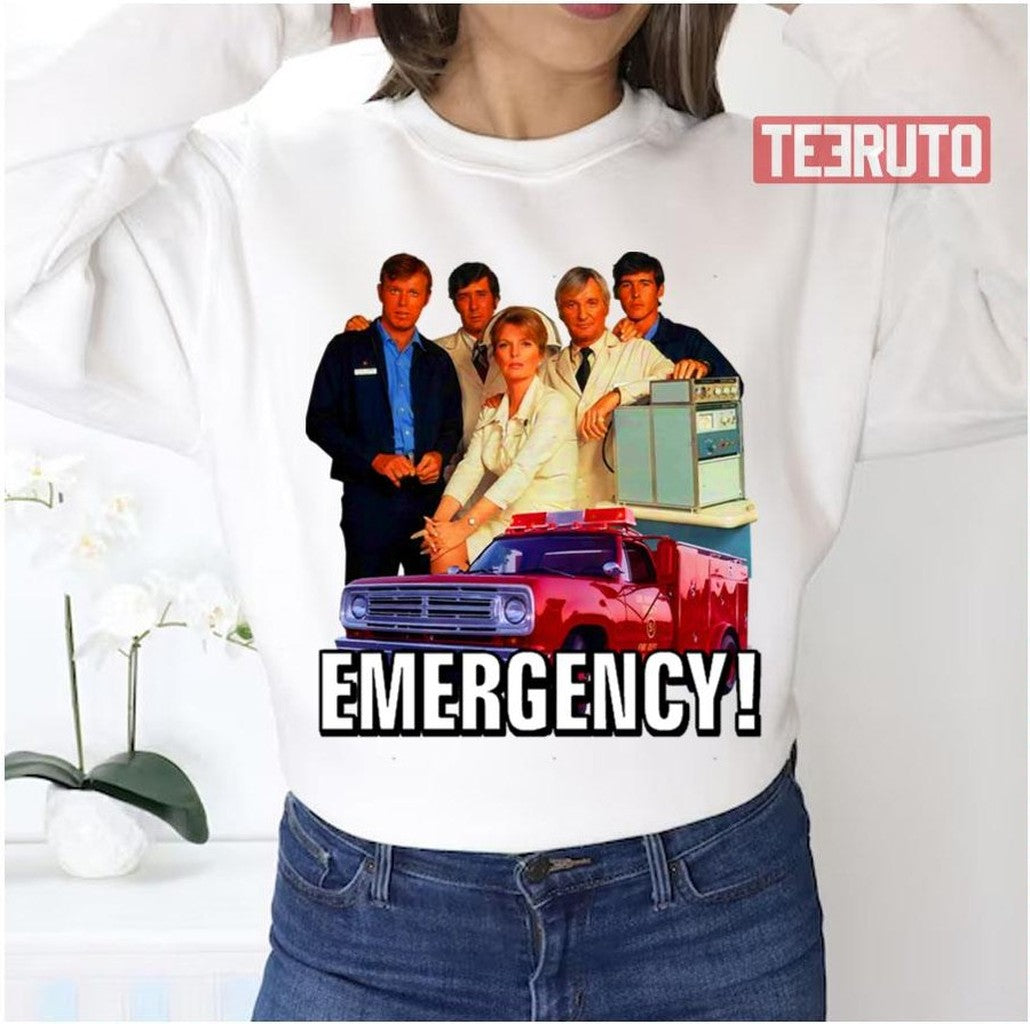 Retro Vintage 70s Emergency Cast Tribute Unisex Sweatshirt - T-Shirt, Sweatshirt, Hoodie