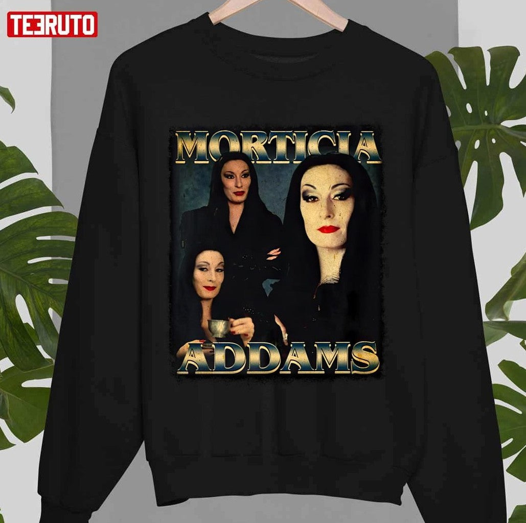 Morticia Addams The Addams Family 90s Vintage BootlegUnisex Sweatshirt - T-Shirt, Sweatshirt, Hoodie