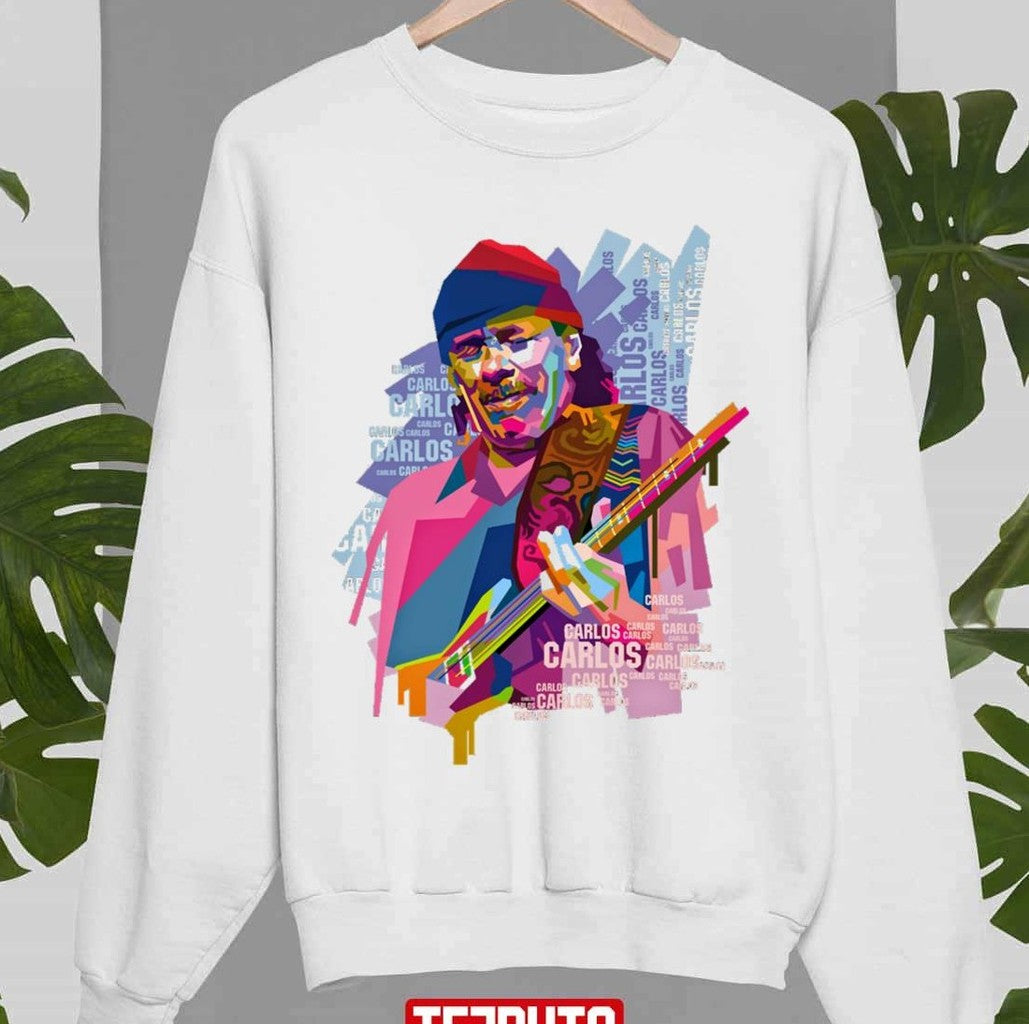 Santana Face Digital Design Unisex Sweatshirt - T-Shirt, Sweatshirt, Hoodie