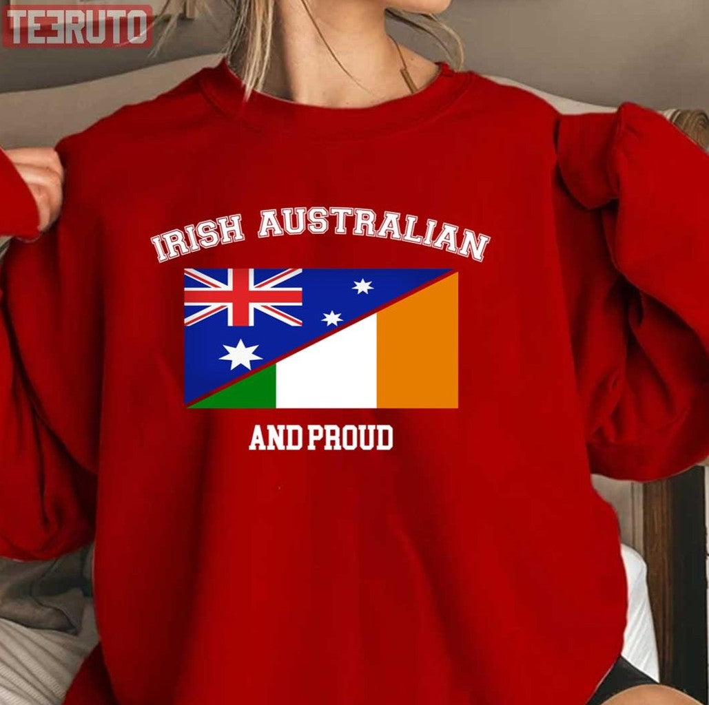 Proud Irish Australian Unisex Sweatshirt - T-Shirt, Sweatshirt, Hoodie