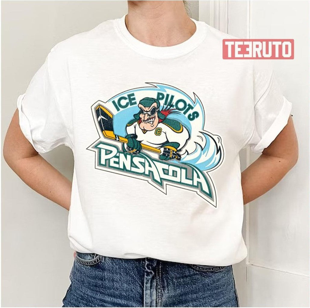Pensacola Ice Pilots Retro Defunct Ice Hockey Unisex T-Shirt - T-Shirt, Sweatshirt, Hoodie