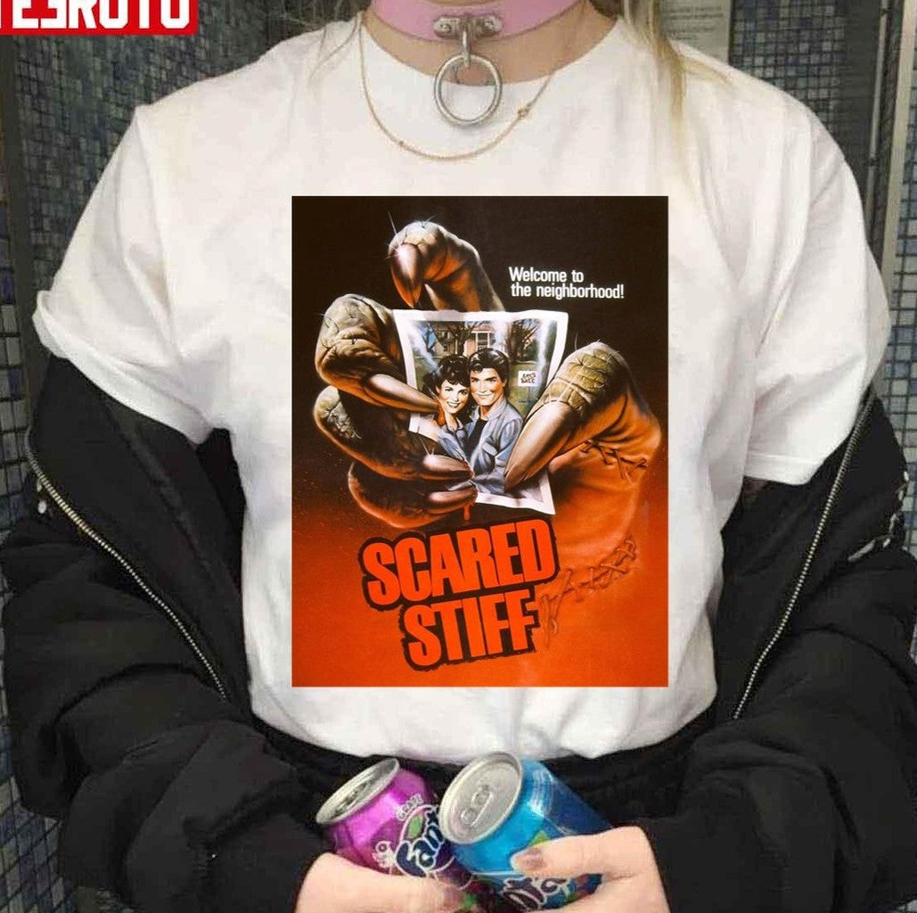 Scared Stiff Horror Movie Vintage 90s Unisex T-Shirt - T-Shirt, Sweatshirt, Hoodie