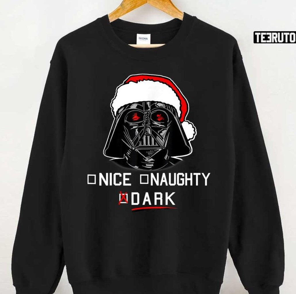 Nice Naughty Darth Vader Santa Christmas Unisex Sweatshirt - T-Shirt, Sweatshirt, Hoodie