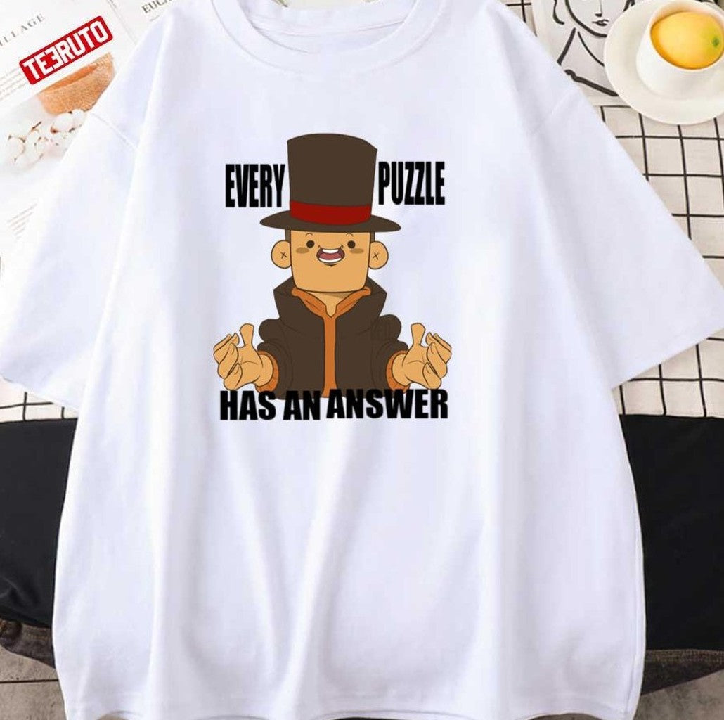 Professor Layton Puzzling Unisex T-Shirt - T-Shirt, Sweatshirt, Hoodie